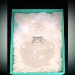 Simon Design "Carly" Faceted Crystal Perfume Bottle with Original Box